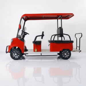 electric sightseeing cart - URIT 5 6 seater solar electric sightseeing car with open sides, 60V disc brakes, CE certified gol