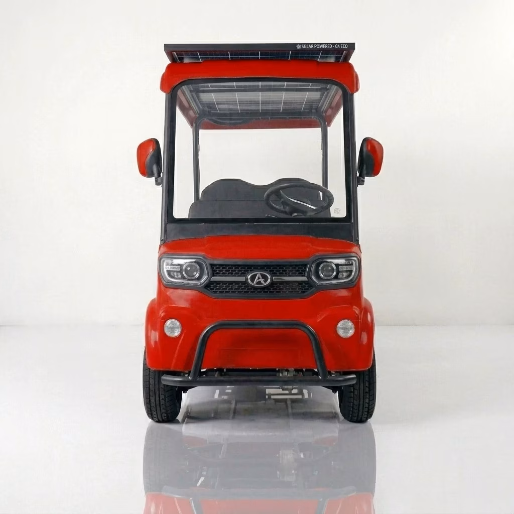 URIT 5 6 Seater Solar Electric Sightseeing Car CE Certified Long Range 60V Disc Brakes Quiet Golf Buggy Hotel/Resort/Park Tours - Image 5