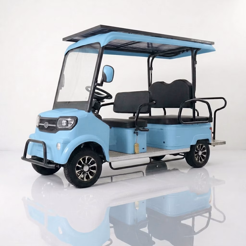 URIT 5-6 Seater Electric Sightseeing Car CE Certified 30-50km Range 30-50km/h 60V Disc Brakes Golf Buggy Hotel Resort Park - Image 2