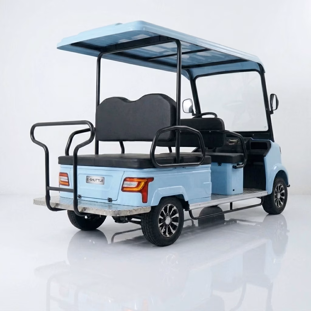 URIT 5-6 Seater Electric Sightseeing Car CE Certified 30-50km Range 30-50km/h 60V Disc Brakes Golf Buggy Hotel Resort Park - Image 3
