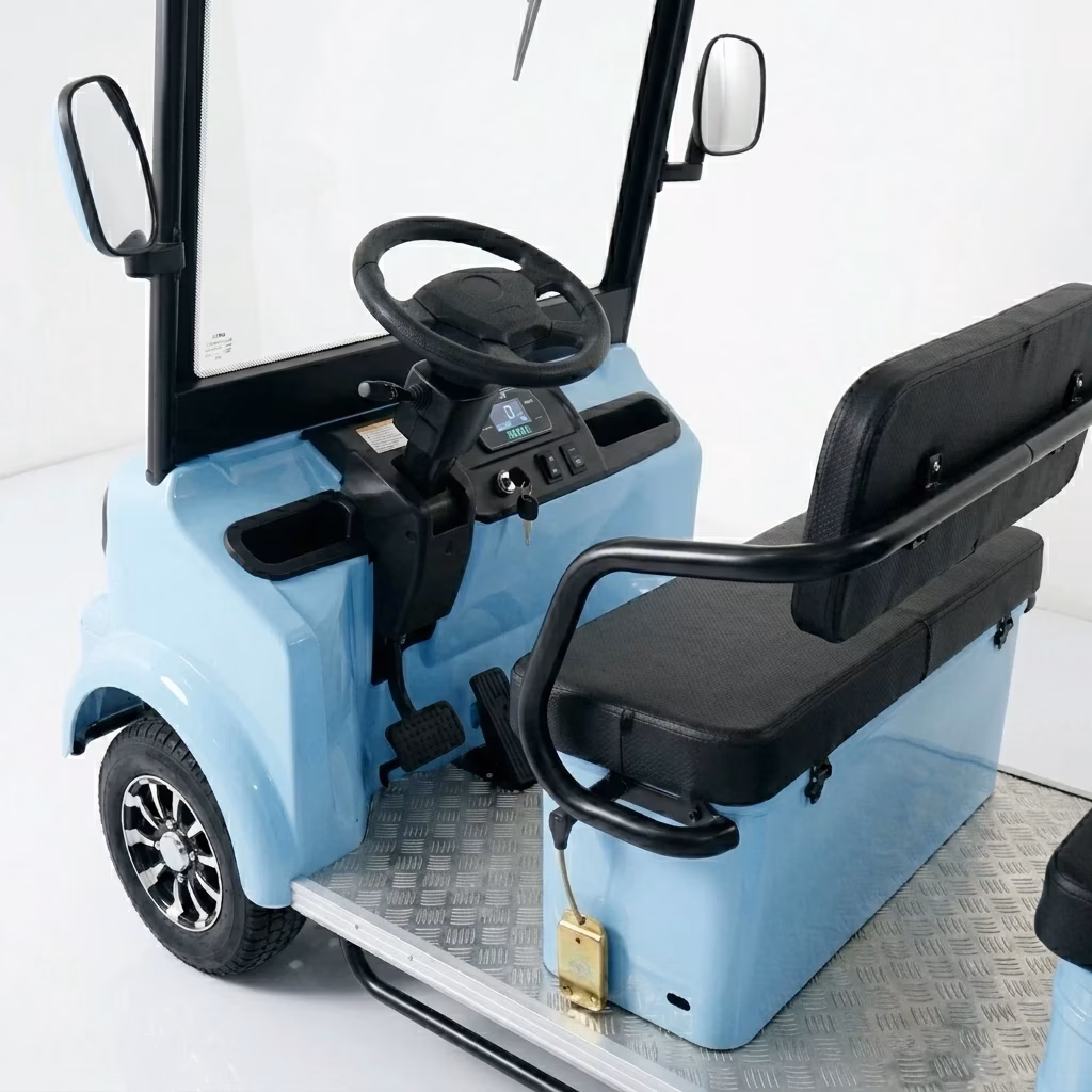 URIT 5-6 Seater Electric Sightseeing Car CE Certified 30-50km Range 30-50km/h 60V Disc Brakes Golf Buggy Hotel Resort Park - Image 4
