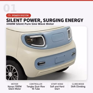 Enclosed Passenger Mini Electric Car Comfortable Closed Cabin Four Wheel EV for Urban Daily Travel Global Wholesale Supply - Image 3