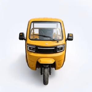 Semi-enclosed Open Motorized Transport Yellow Three-wheeled Motorcycle Cross-border Export Durable Hauling Cement Mortar 400kg - Image 2