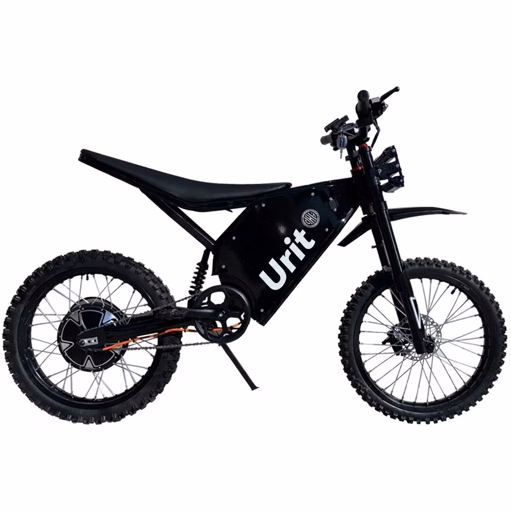 72v electric bike - 72V electric dirt bike with fat tires shown in side profile view