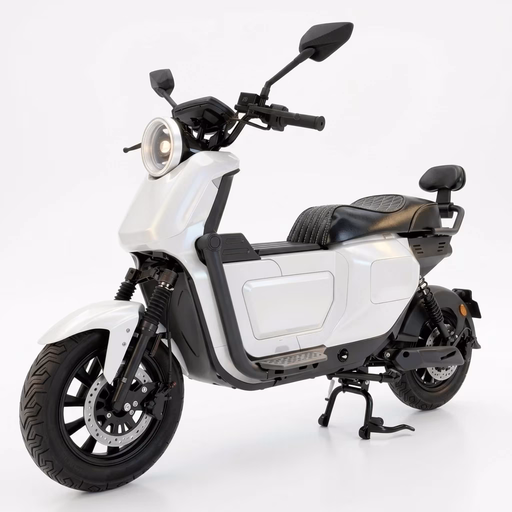 electric sportbike - Black sport-style electric motorcycle with 48V battery, dual-wheel design, and sport fairing bodywork on