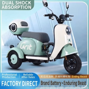 URIT 3 Wheel Electric Scooter Adult Passenger Electric Tricycle Family Leisure E-Scooter with Rear Storage Box - Image 3
