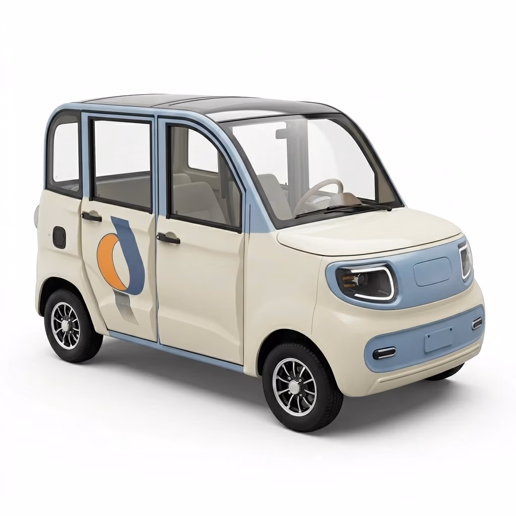 100-150kW Electric Solar-Powered Four-Wheeler Enclosed Electric Scooter High Performance Mini Electric Car 201-300km Range - Image 3