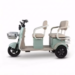 URIT Electric Cargo Tricycle 2-Passenger Open Body 200-300kg Payload 70-90km Range 501-800W Motor CE Certified Family Daily Use - Image 4