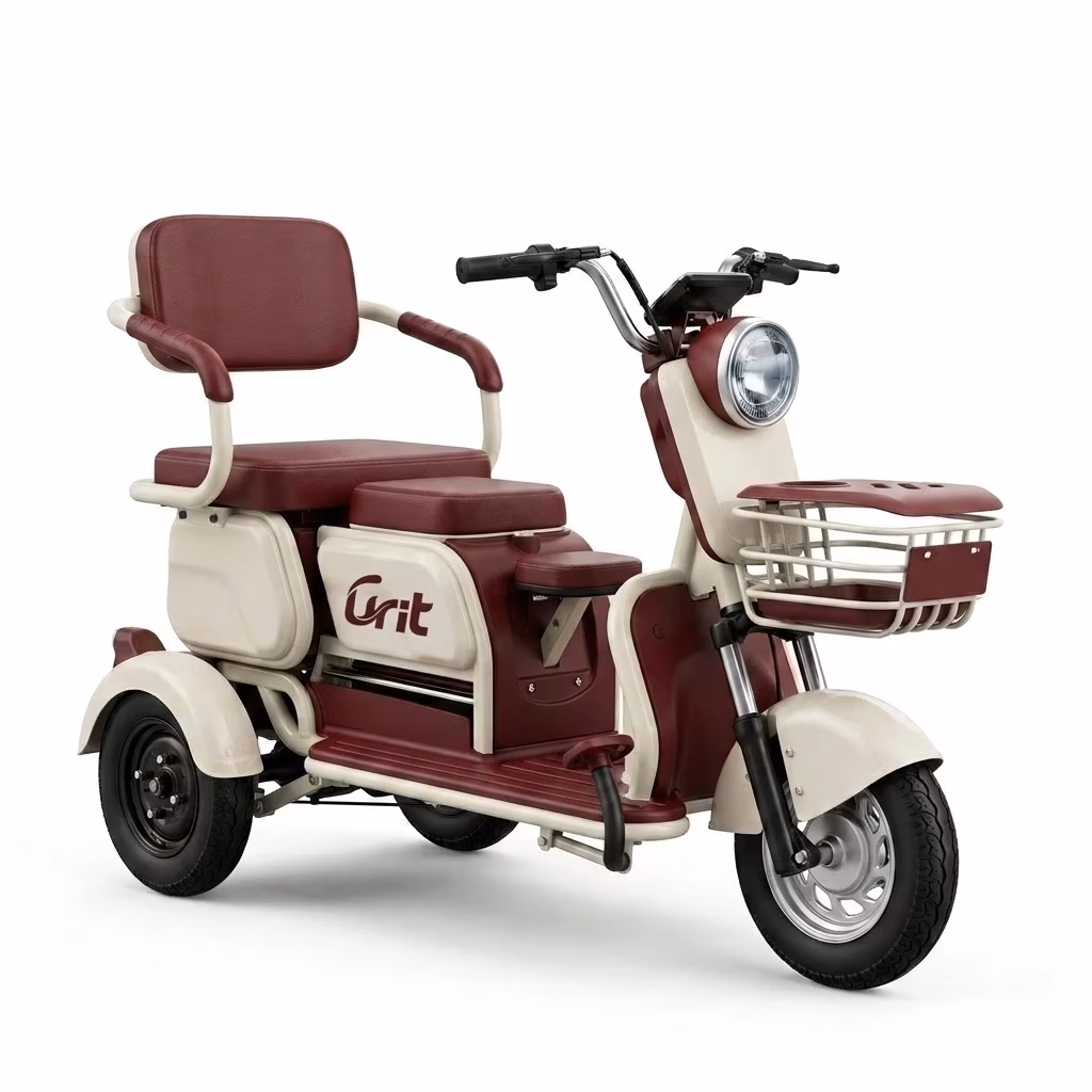OEM Factory Wholesale Electric Tricycles 3 Wheel Stable 3-Wheel Open Design Shock Absorption Senior Daily Mobility - Image 2