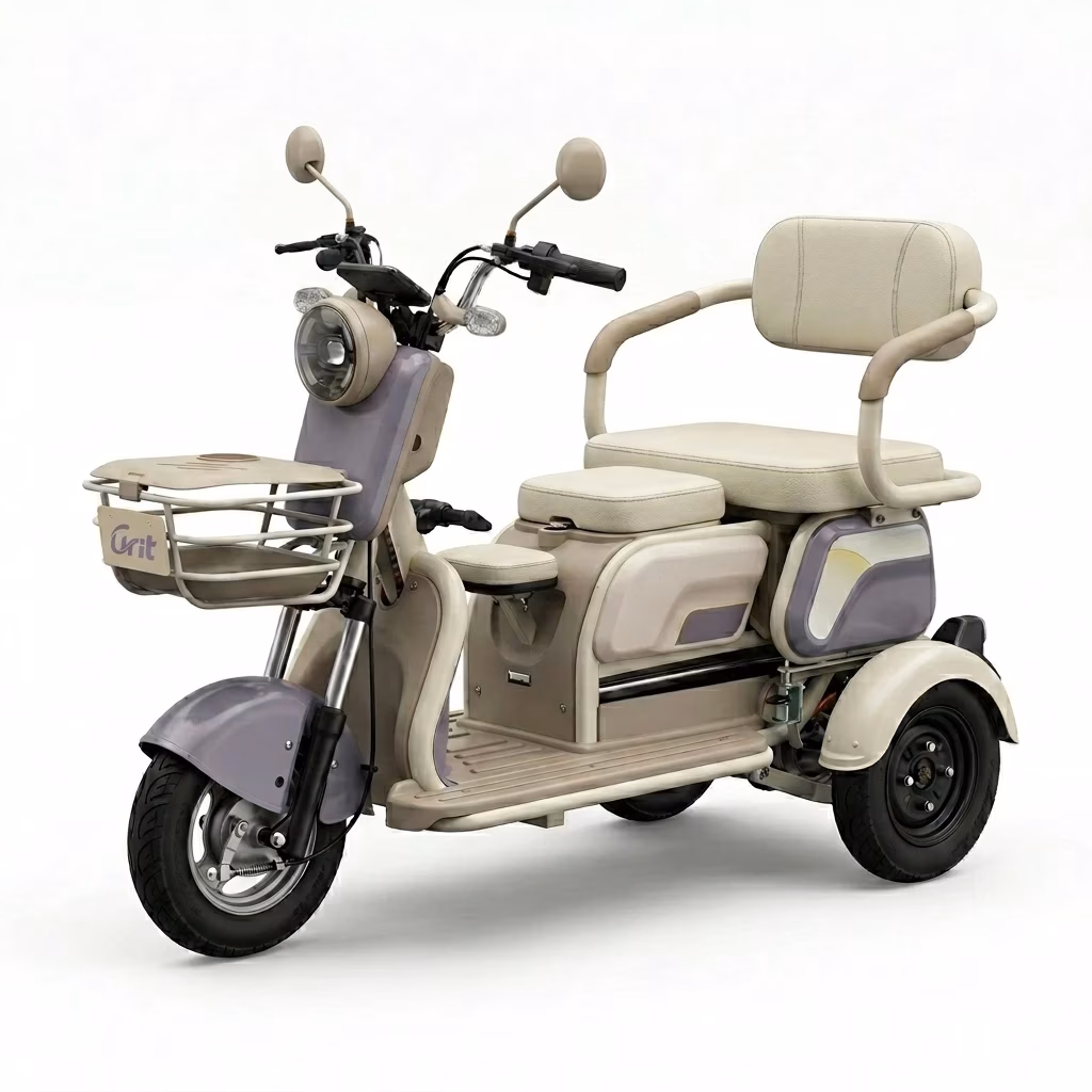 OEM Factory Wholesale Electric Tricycles 3 Wheel Stable 3-Wheel Open Design Shock Absorption Senior Daily Mobility - Image 3