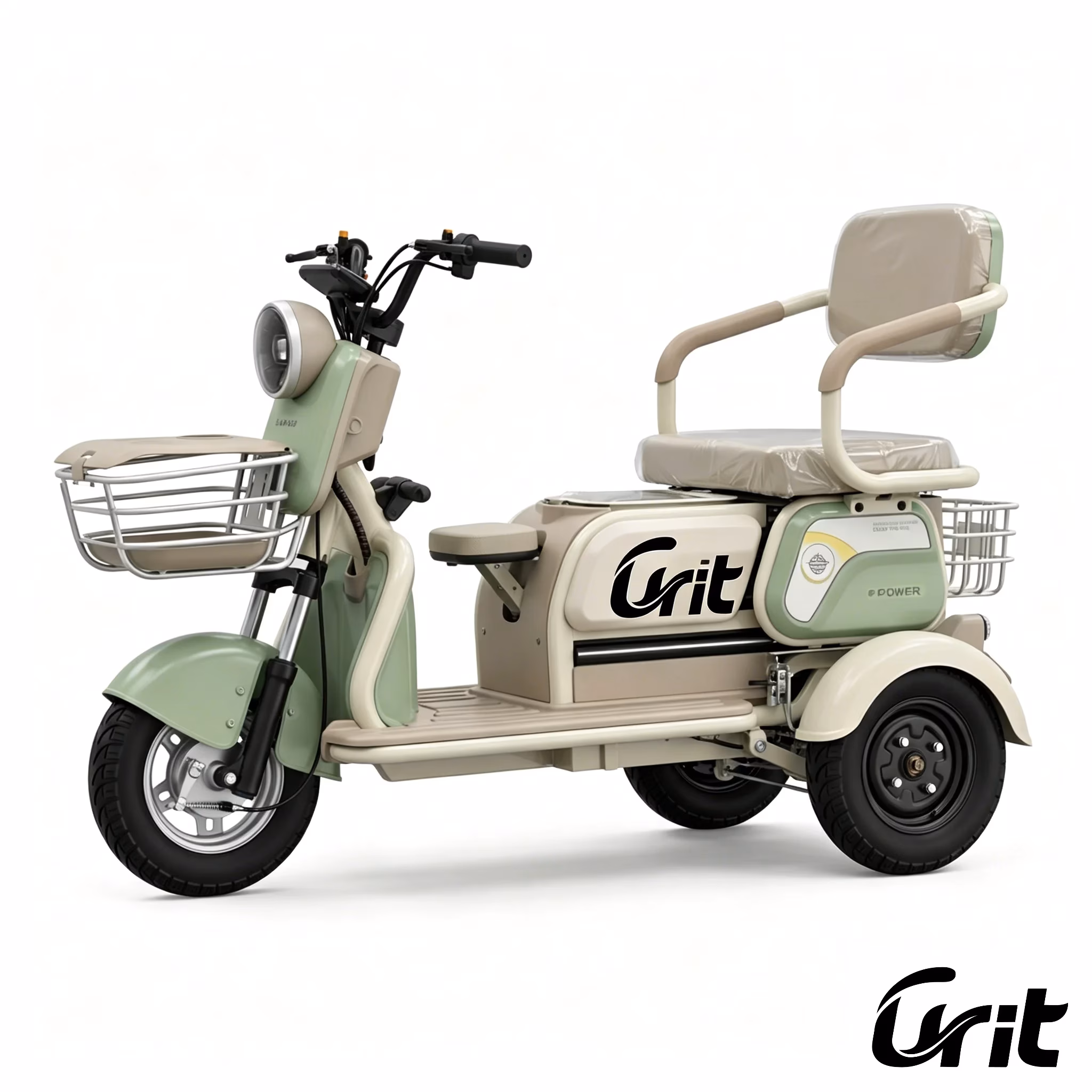 OEM Factory Wholesale Electric Tricycles 3 Wheel Stable 3-Wheel Open Design Shock Absorption Senior Daily Mobility - Image 4