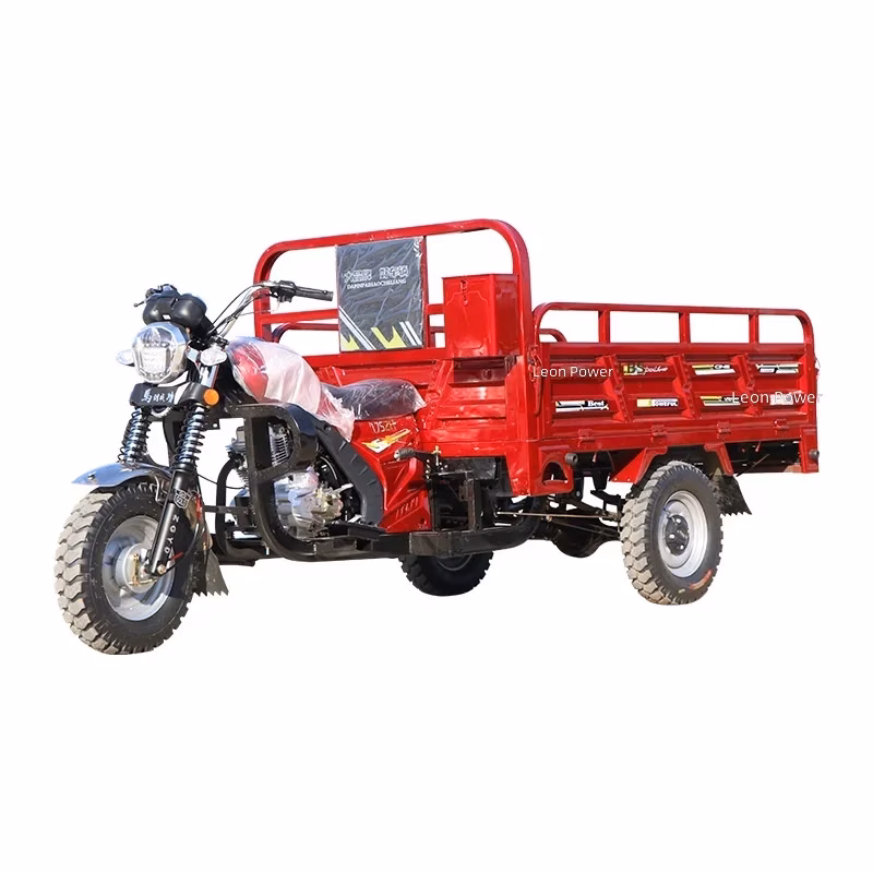 gasoline cargo tricycle - Urit-powered gasoline three-wheeled cargo tricycle with open body designed for heavy-duty agricultu