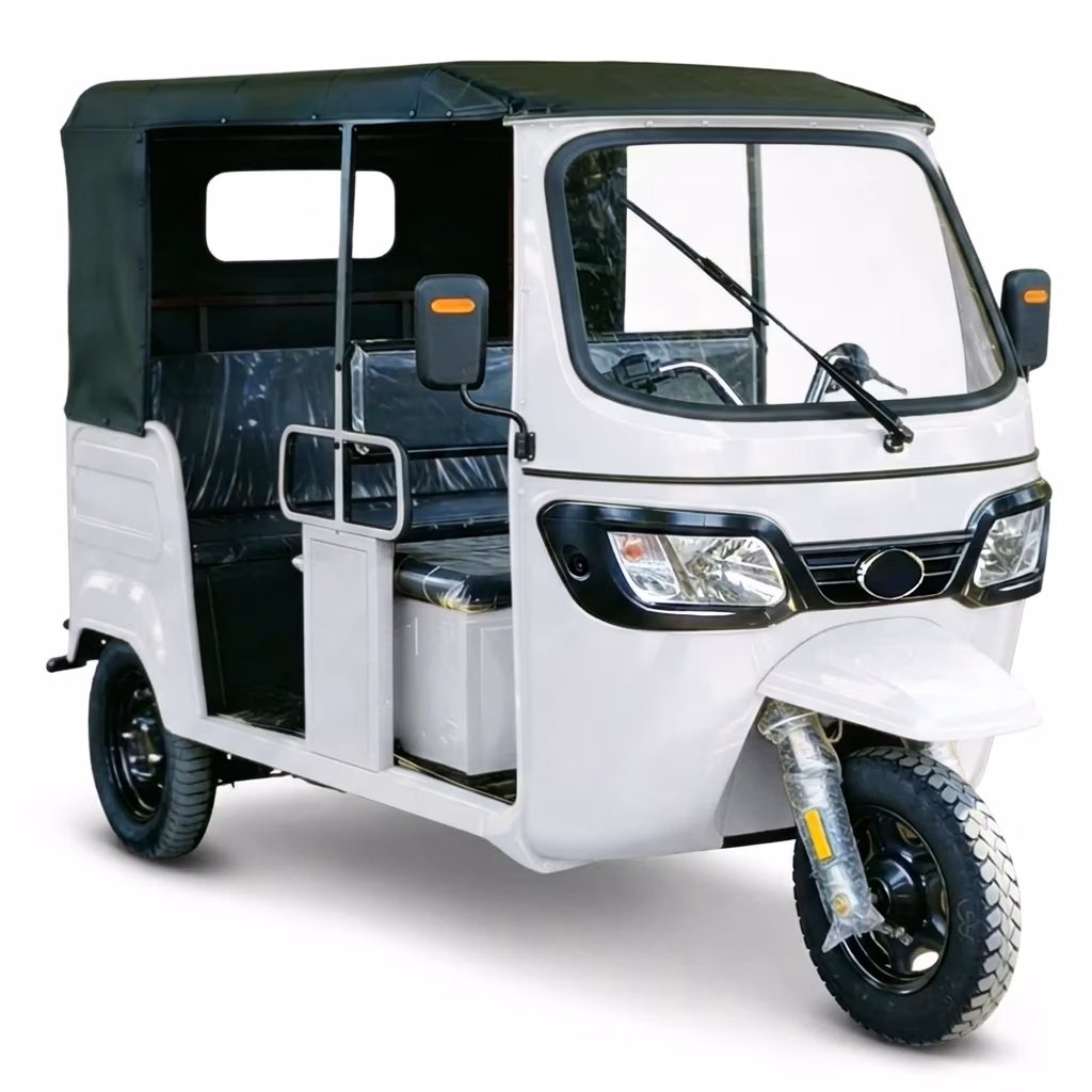 60V 2000W Electric Passenger Tricycle Six Seat Open Cabin Auto Rickshaw 90km Range 50km/h CE Certified - Image 4