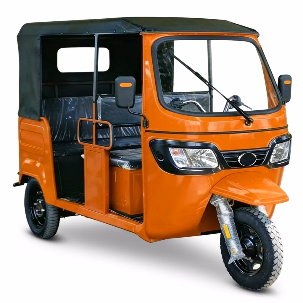 60V 2000W Electric Passenger Tricycle Six Seat Open Cabin Auto Rickshaw 90km Range 50km/h CE Certified - Image 6