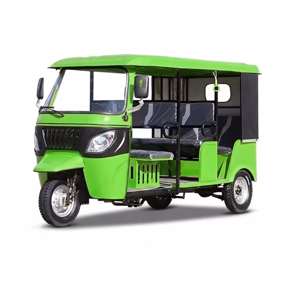 enclosed tuk tuk - Closed body passenger tuk tuk three wheel motorcycle with 151-200cc gasoline engine, CE certified