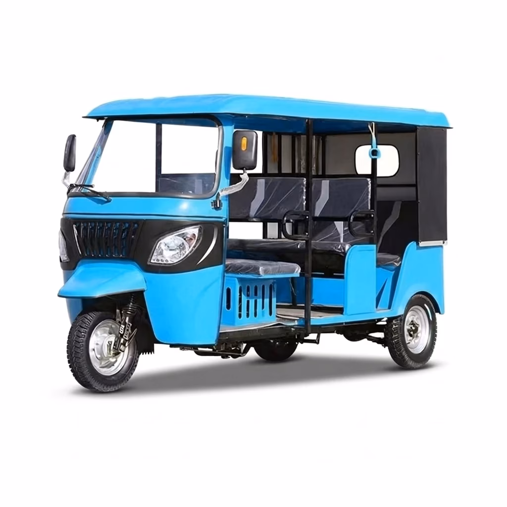 Closed Body Passenger Tuk Tuk 151-200cc Gasoline Three Wheel Motorcycle Taxi Tricycle CE - Image 2