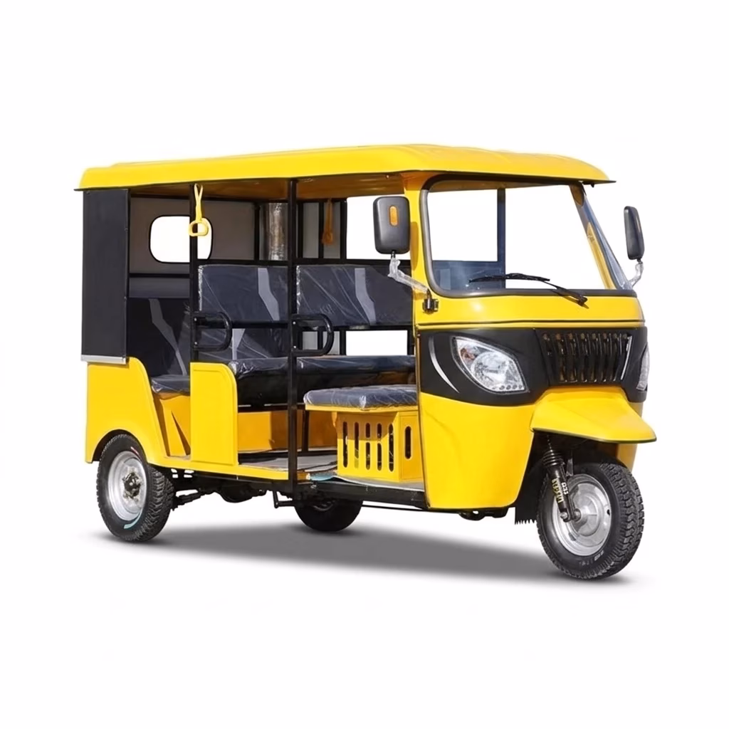 Closed Body Passenger Tuk Tuk 151-200cc Gasoline Three Wheel Motorcycle Taxi Tricycle CE - Image 3