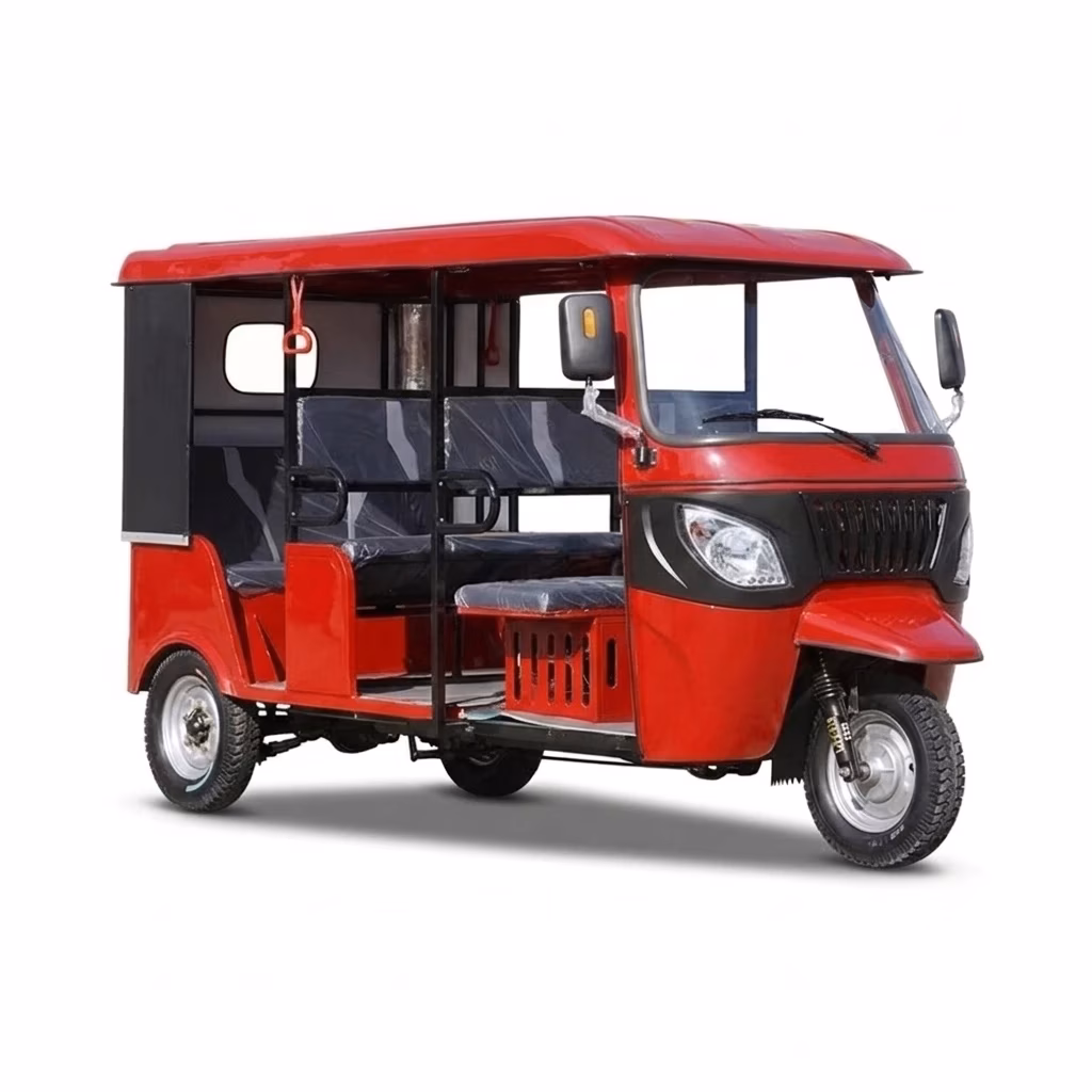 Closed Body Passenger Tuk Tuk 151-200cc Gasoline Three Wheel Motorcycle Taxi Tricycle CE - Image 4