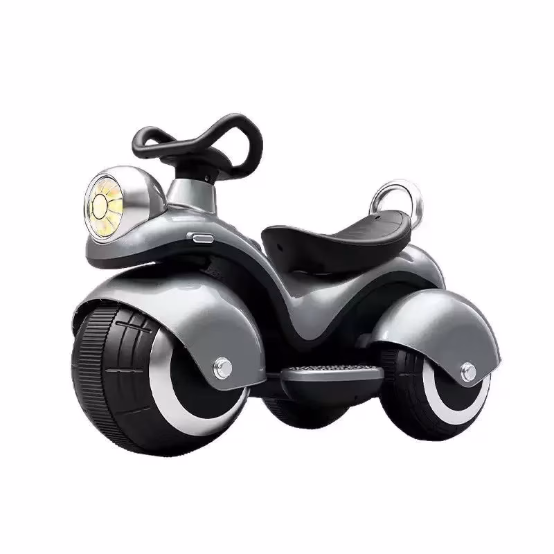 kids electric motorcycle - Red kids electric ride-on motorcycle with dual drive, rechargeable battery, remote control, headli